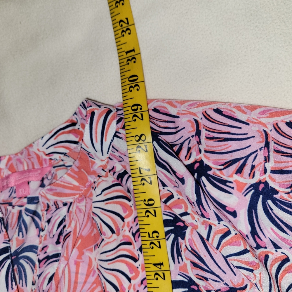 Simply Southern Seashell Multicolor Peasant Blouse Women's Size XL Beach - Picture 5 of 9